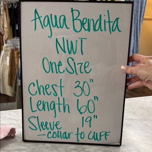 Agua Bendita Selam Vita Tunic Cover up Caftan NWT One Size - Picture 2 of 16